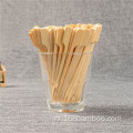 Food Grade BBQ Bamboo Flat Skewer Custom Logo